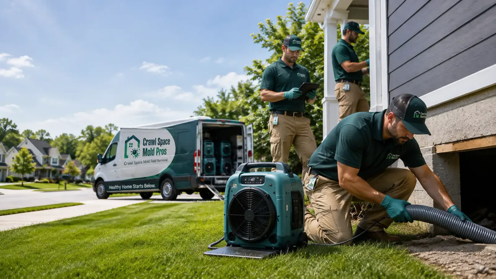 Crawl Space Mold Removal in Gothenburg, NE